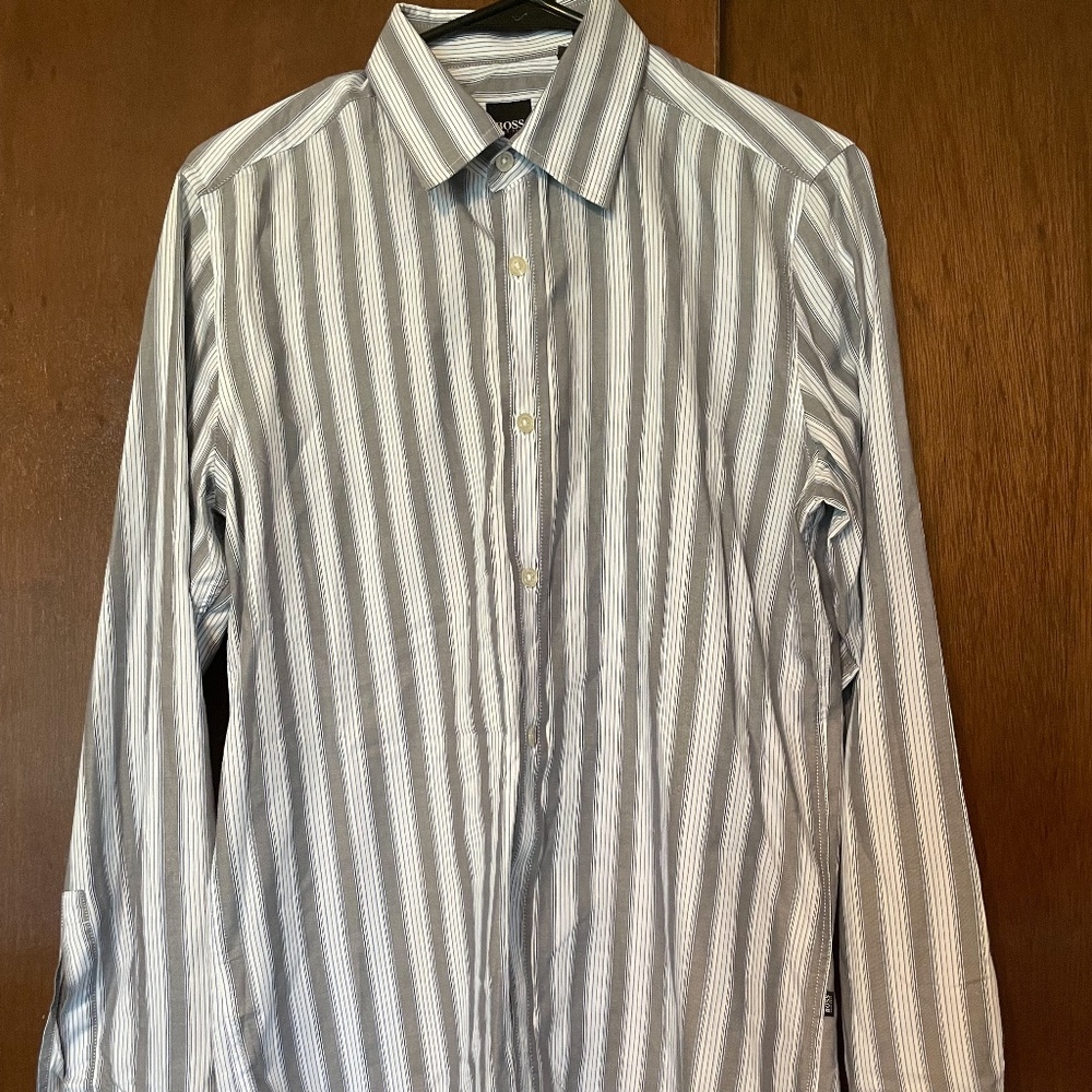 Men HUGO BOSS Regular Fit Long-Sleeved Shirt